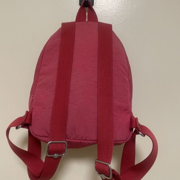 Kipling Red Paola Small Backpack Live Light Travel School Mini Kid's Keychain - Picture 6 of 12